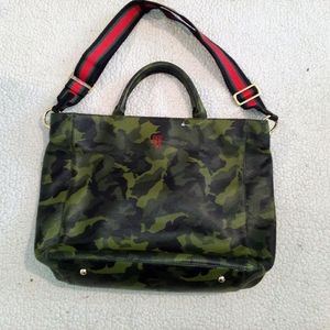 Mark & Graham Camo Leather Bag